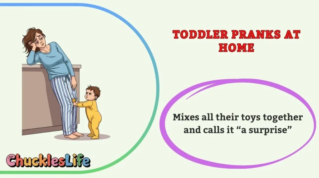 Toddler Pranks at Home