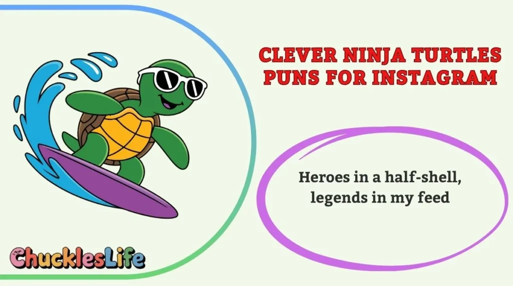 Clever Ninja Turtles Puns for Instagram