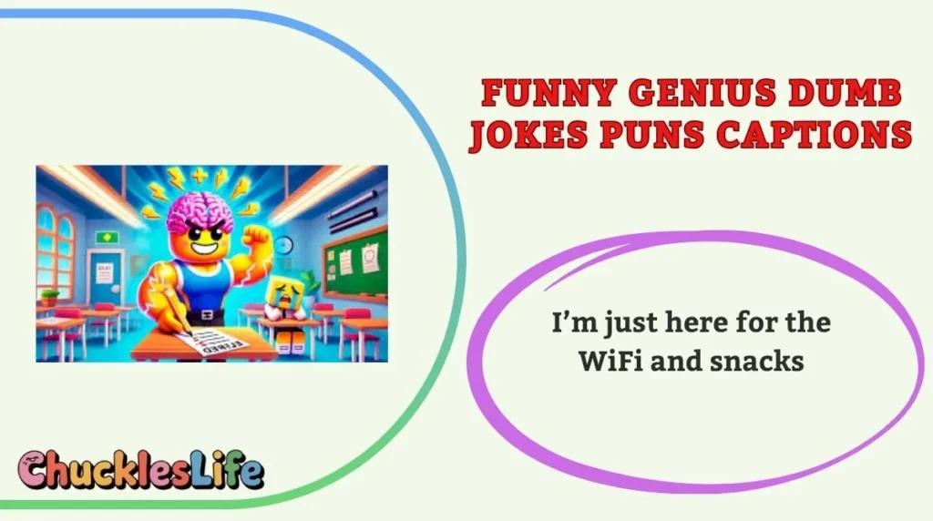 Funny Genius Dumb Jokes Puns Captions