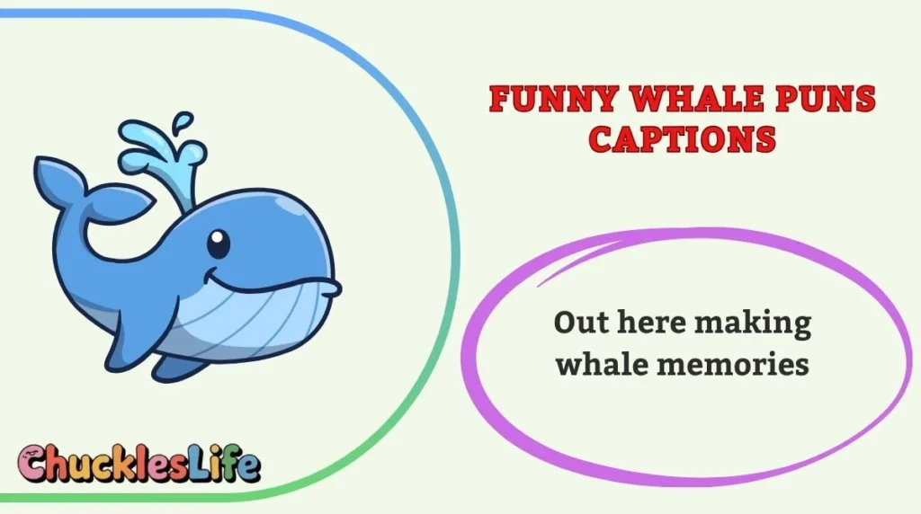 Funny Whale Puns Captions