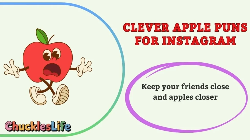 Clever Apple Puns for Instagram