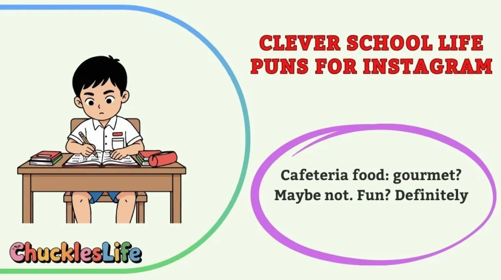 Clever School Life Puns for Instagram