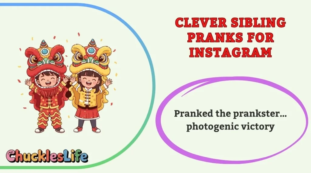 Clever Sibling Pranks for Instagram