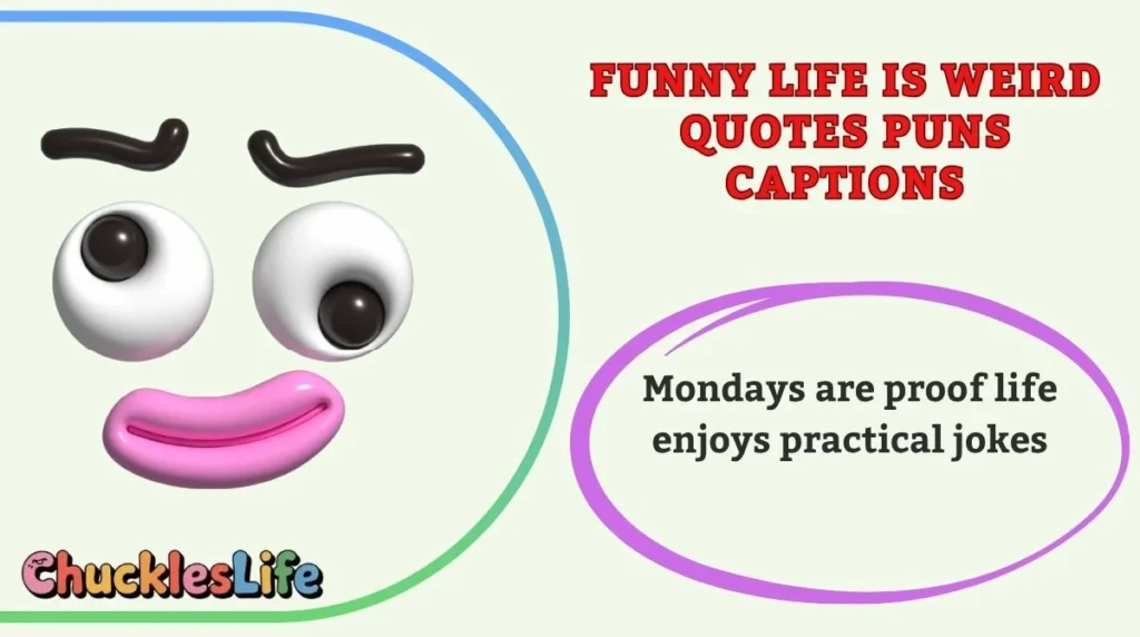 Funny Life Is Weird Quotes Puns Captions