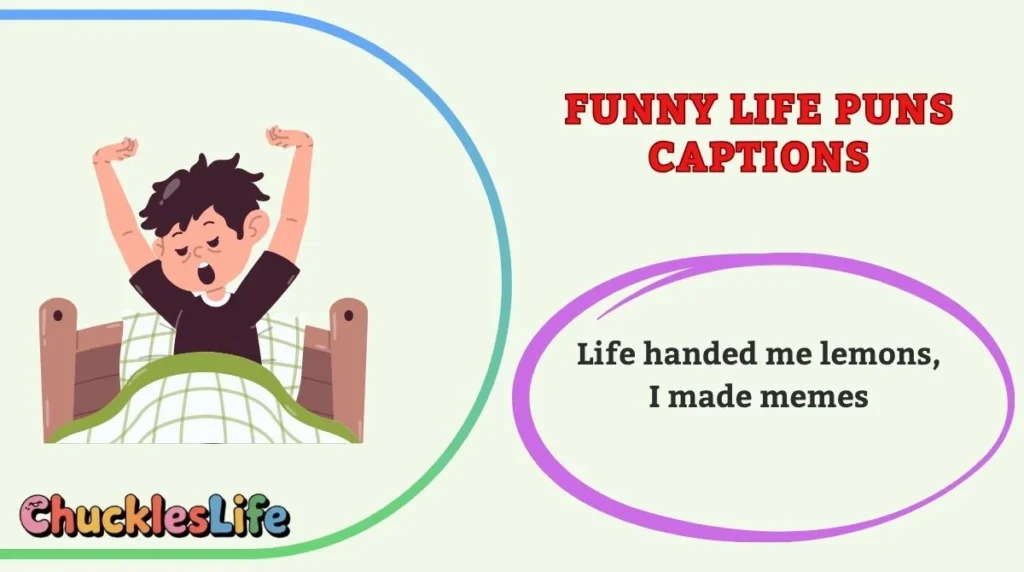Funny Life Puns Captions