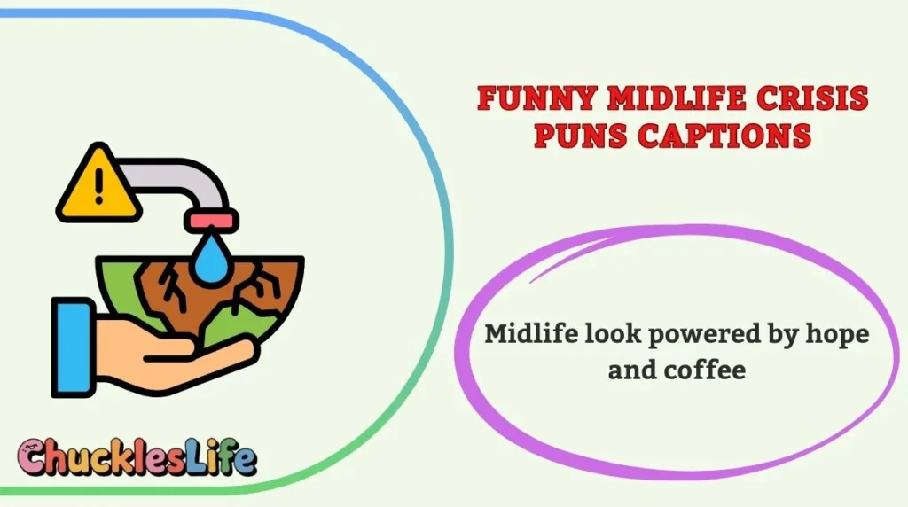 Funny Midlife Crisis Puns Captions