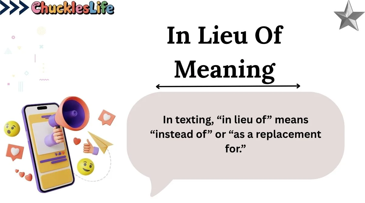 In Lieu Of Meaning