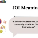 JOI Meaning