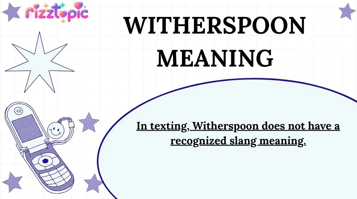 Witherspoon Meaning